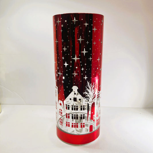 Navidad - Lámpara Ciudad Navideña Roja