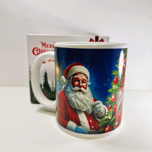 Navidad - Taza Azul Navideña