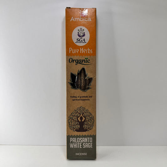 Incienso - Ambica de Palo Santo y Salvia Blanca