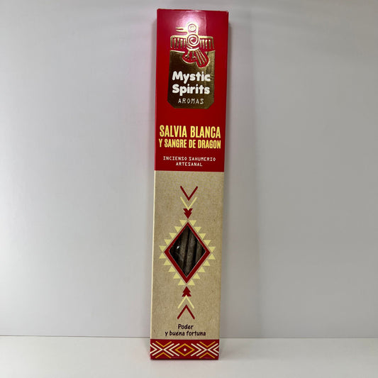 Incienso - Mystic Spirits de Salvia Blanca y Sangre de Dragón