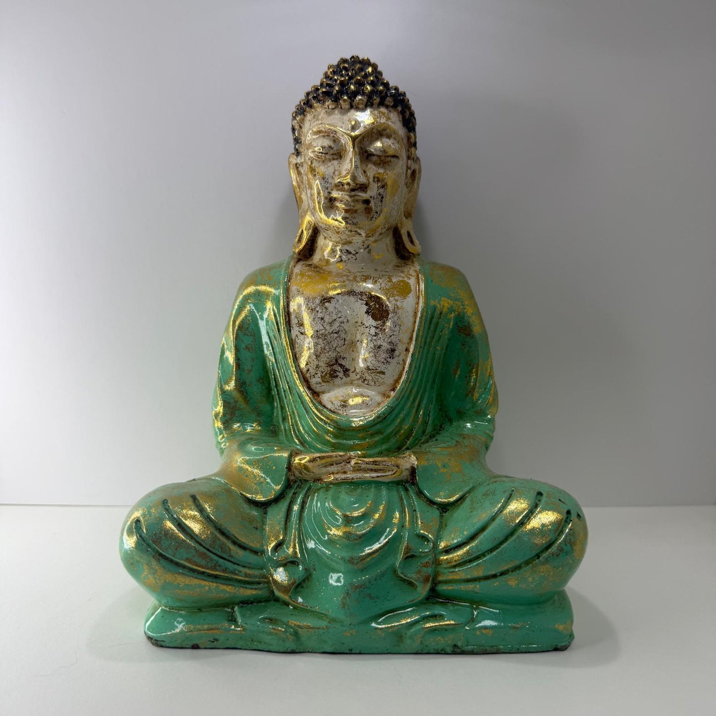 Figura - Buda Sentado Verde