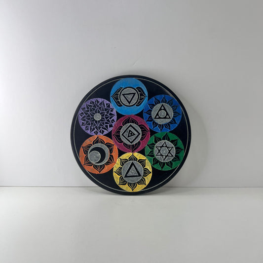 Portaincienso -  Plato 7 Chakras