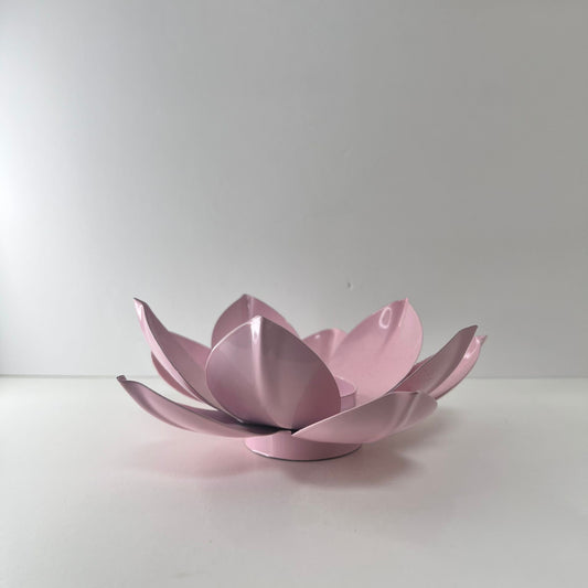 Portavelas - Flor Rosa