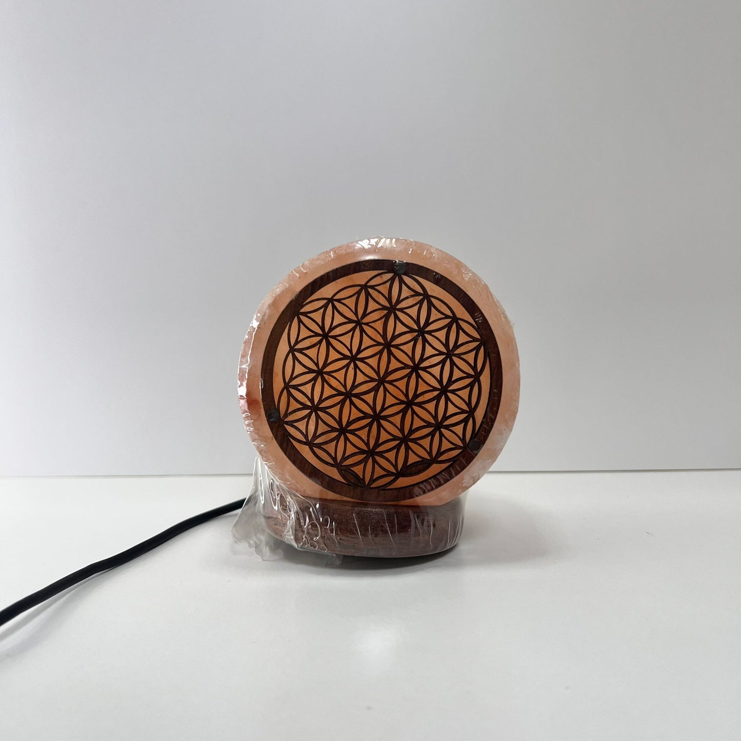 Lámpara - Lámpara de Sal Flor de la Vida
