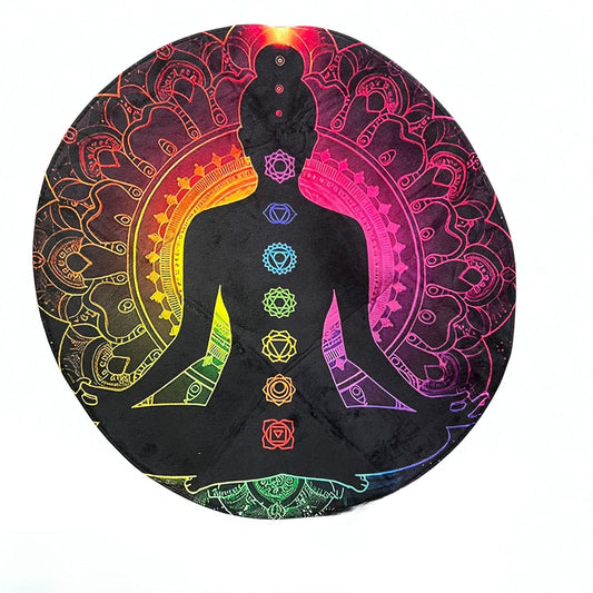 Decoración - Alfombra Meditación Chakras (100 cm)