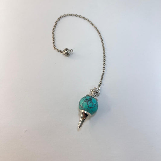 Péndulo - Howlite Azul