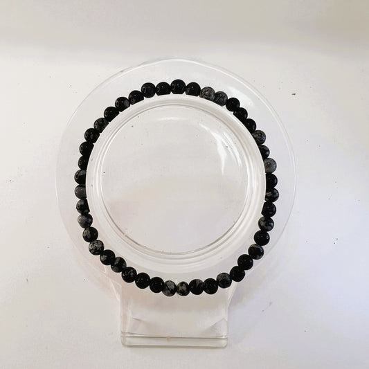Pulsera - Obsidiana Nevada (4 mm)