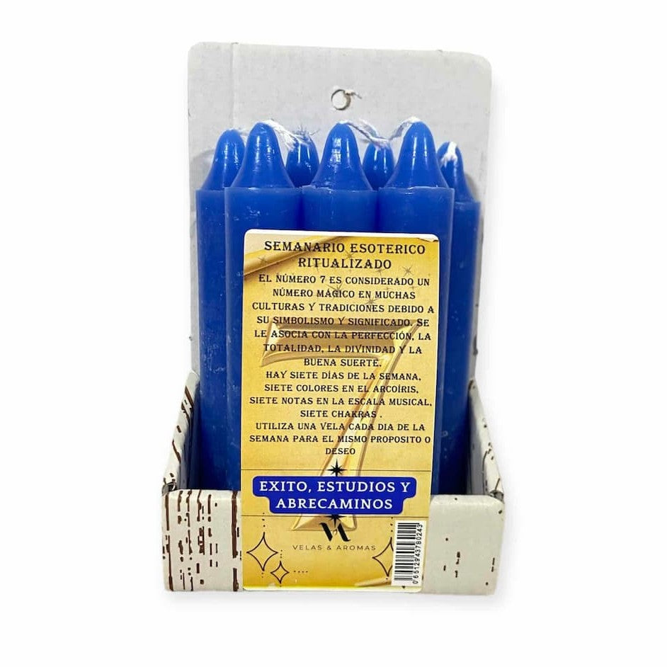 Vela - Pack Semanario Esotérico Azul