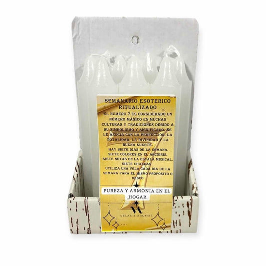 Velas - Pack Semanario Pureza y Armonia