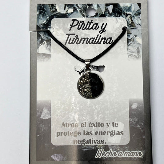 Collar - Pirita y Turmalina