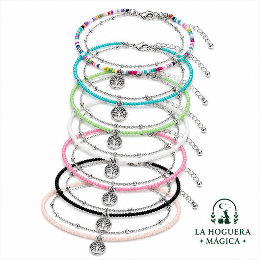 Tobillera - Doble Árbol de la Vida