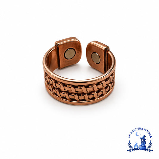 Anillo - Cobre Magnetico  Ajustable