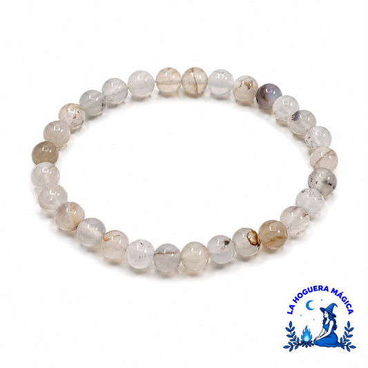 Pulsera - Ágata Musgosa de Montaña