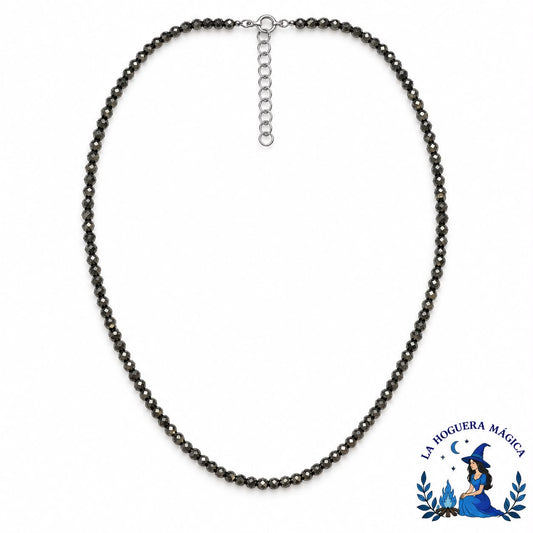 Choker - Pirita Facetada en Plata