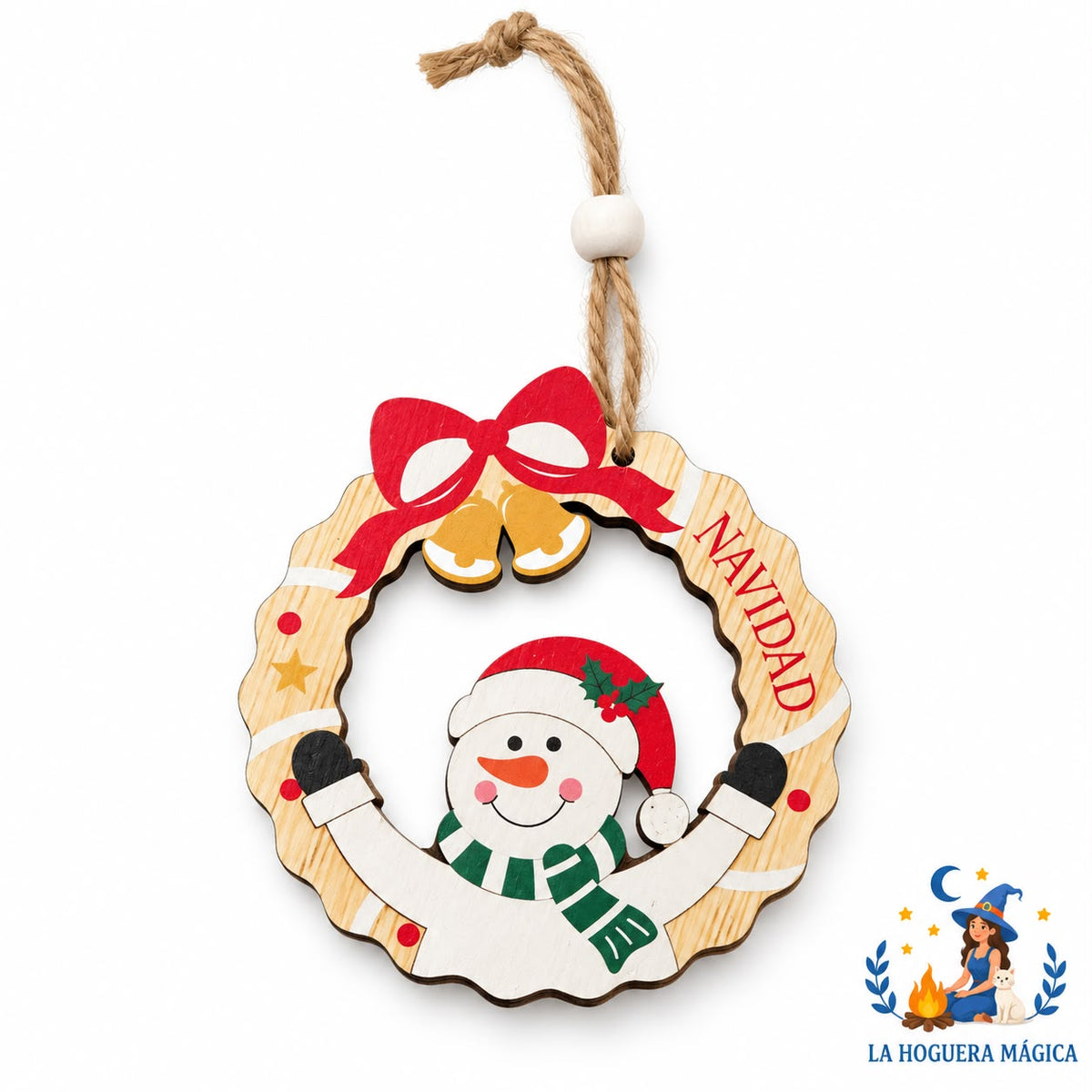 Navidad - Adorno Navideño de Madera