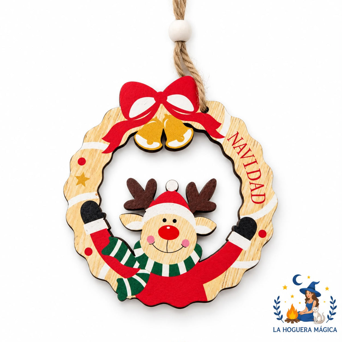 Navidad - Adorno Navideño de Madera