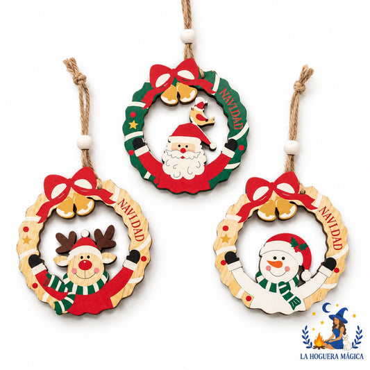 Navidad - Adorno Navideño de Madera