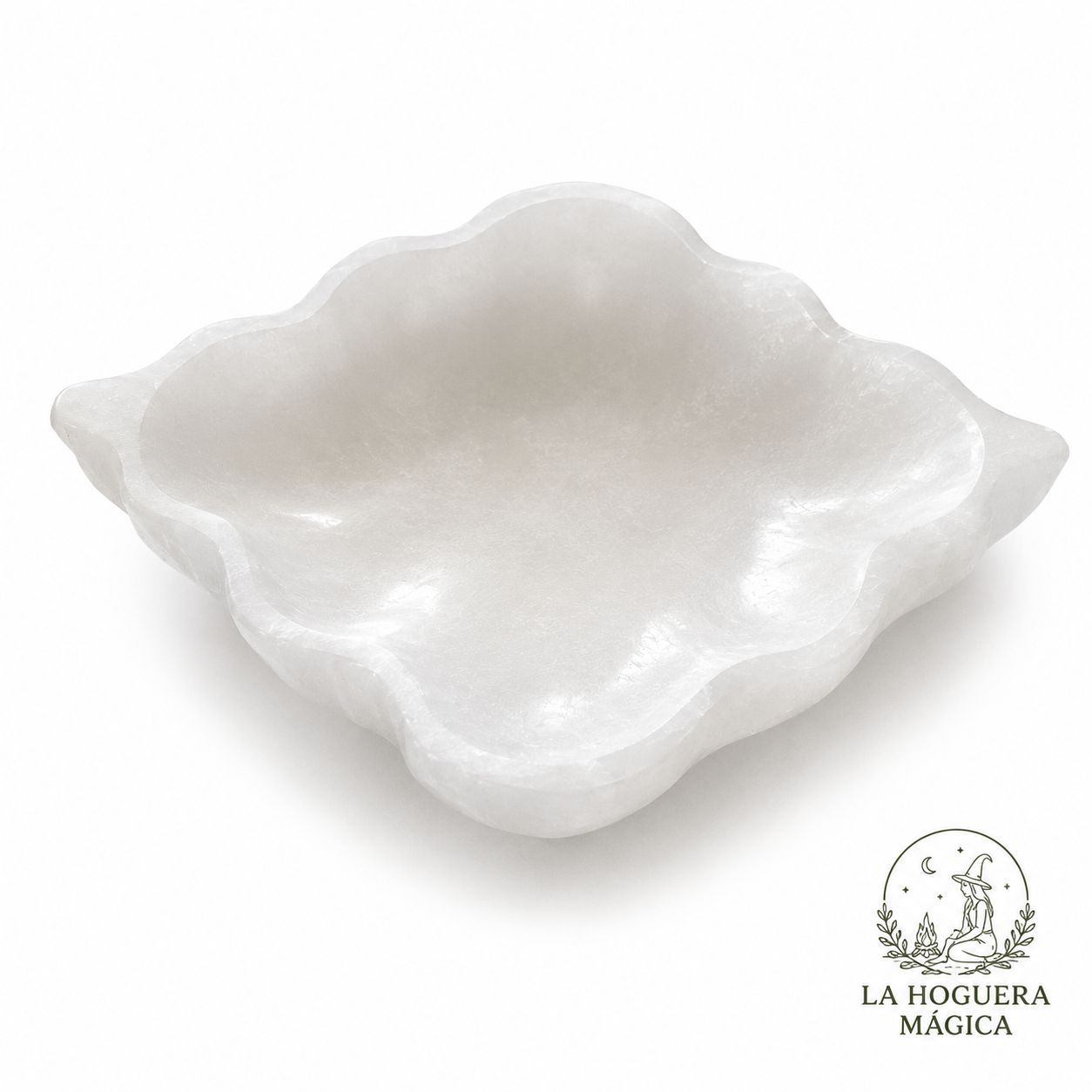 Selenita - Cuenco Hoja (15 x 13 cm)