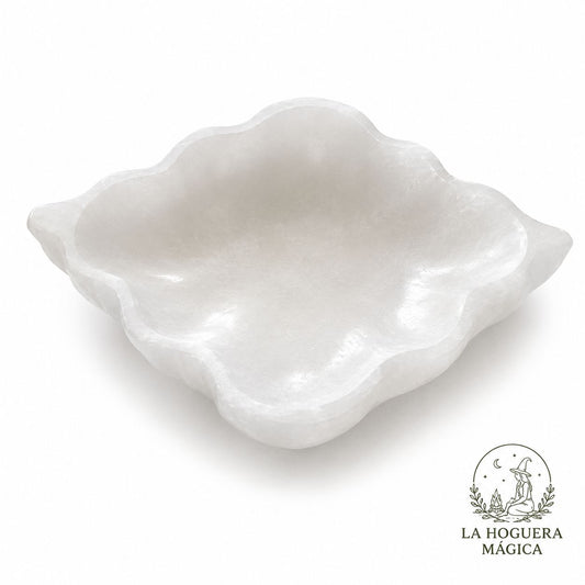 Selenita - Cuenco Hoja (15 x 13 cm)