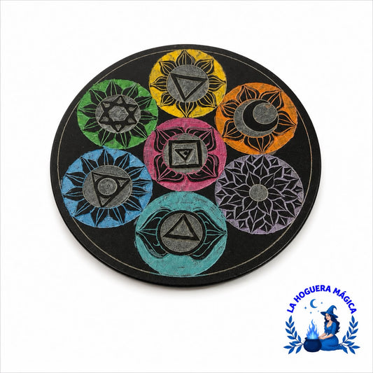 Portaincienso -  Plato 7 Chakras