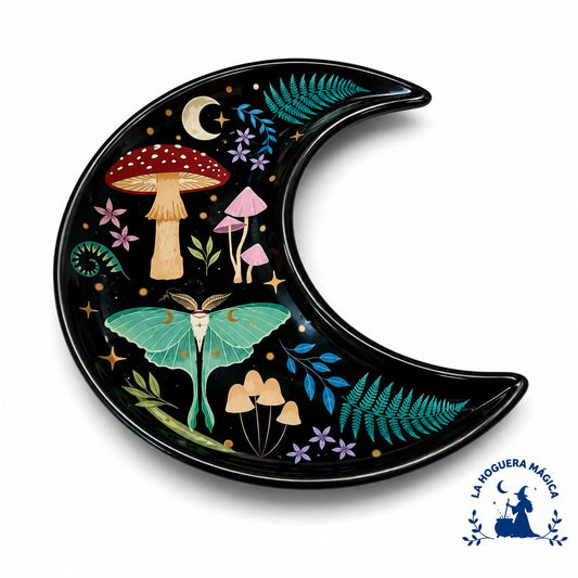 Decoración - Plato Bosque Encantado  Luna
