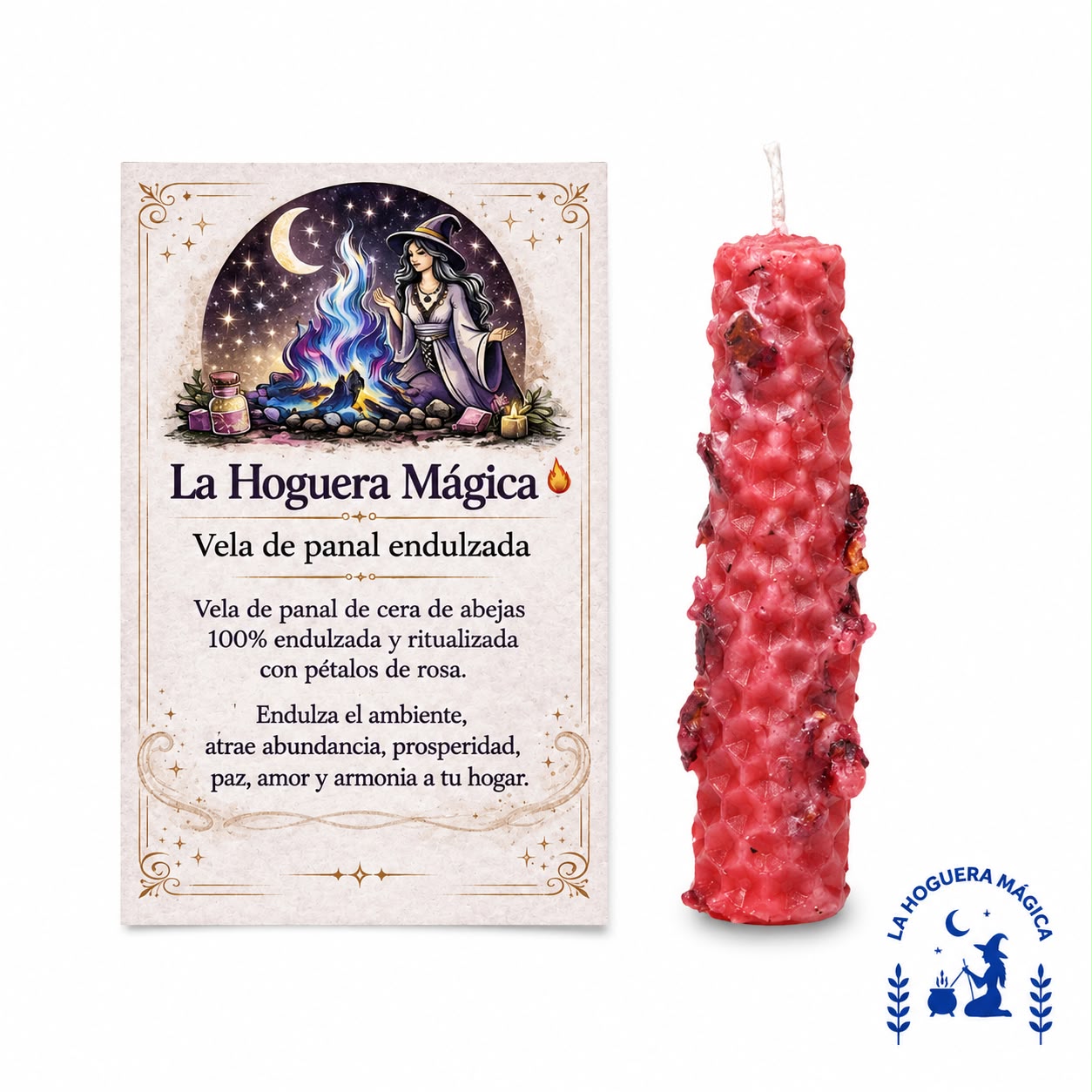 Vela - Panal Miel Abeja Endulzado con Rosas