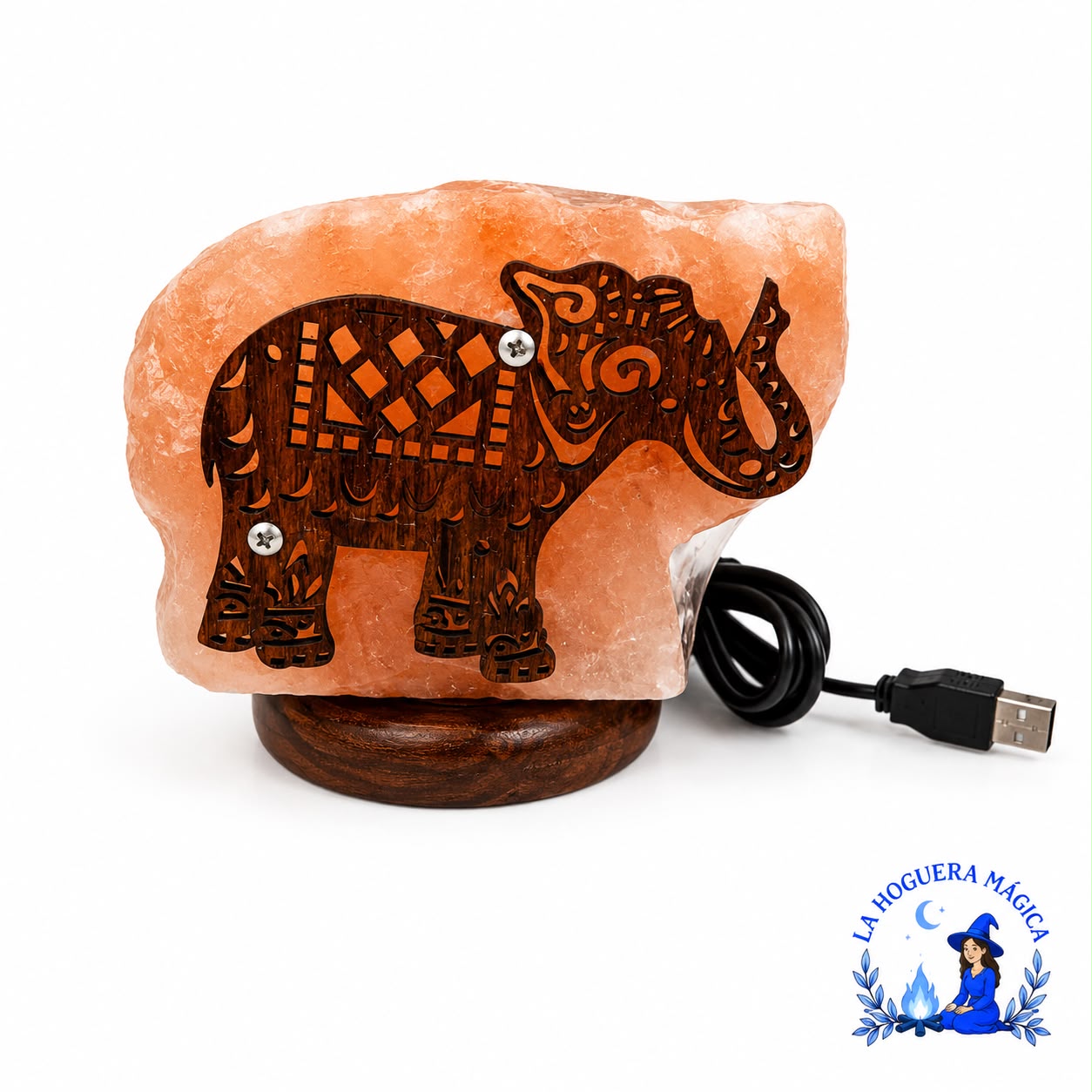 Lampe – Salzlampe Elefant