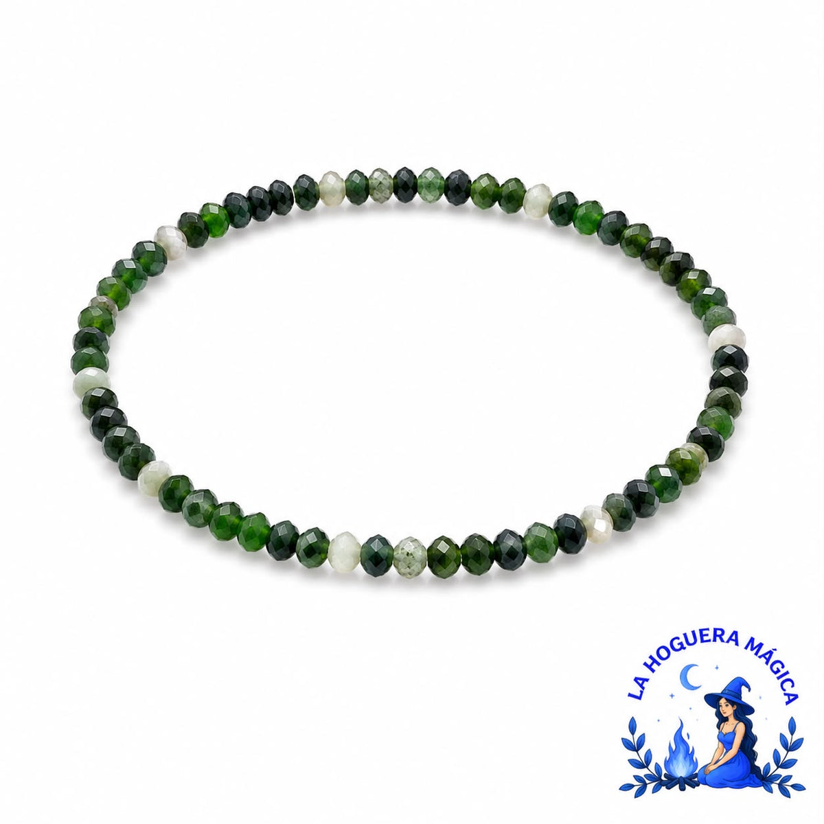 Pulsera - Diopsidio Facetada