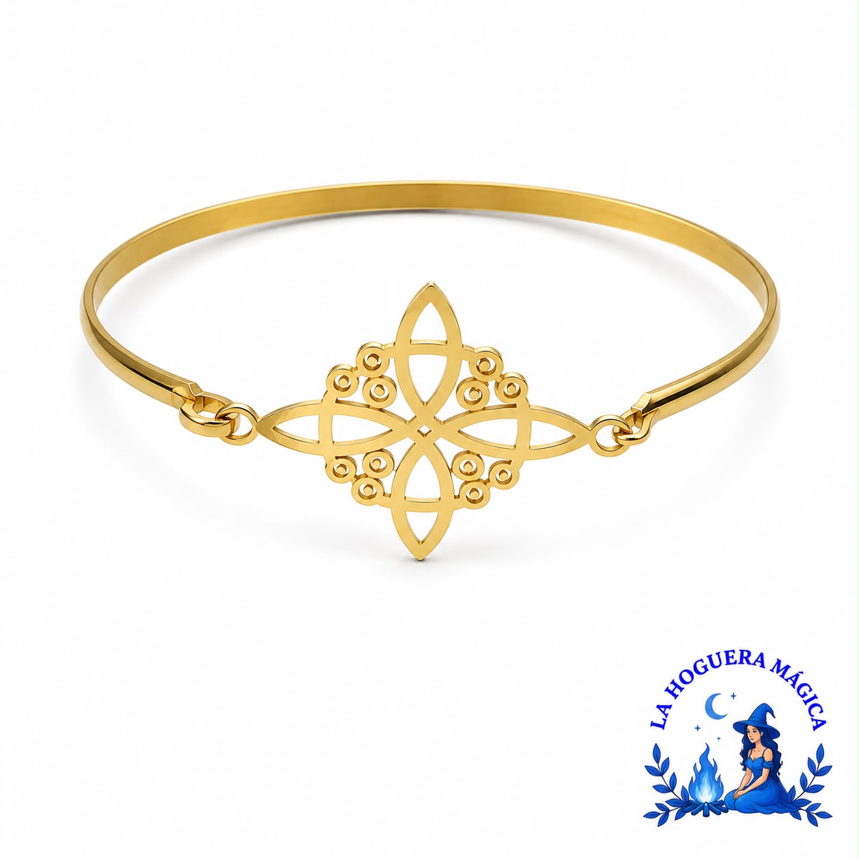 Armband - Vergoldeter Edelstahl Hexenknoten