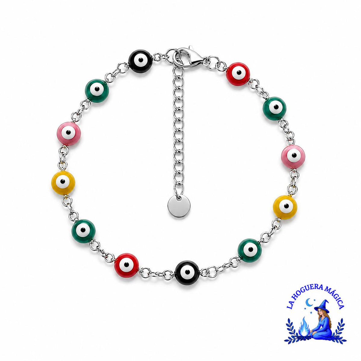 Armband - Vergoldeter Edelstahl Türkische Augen