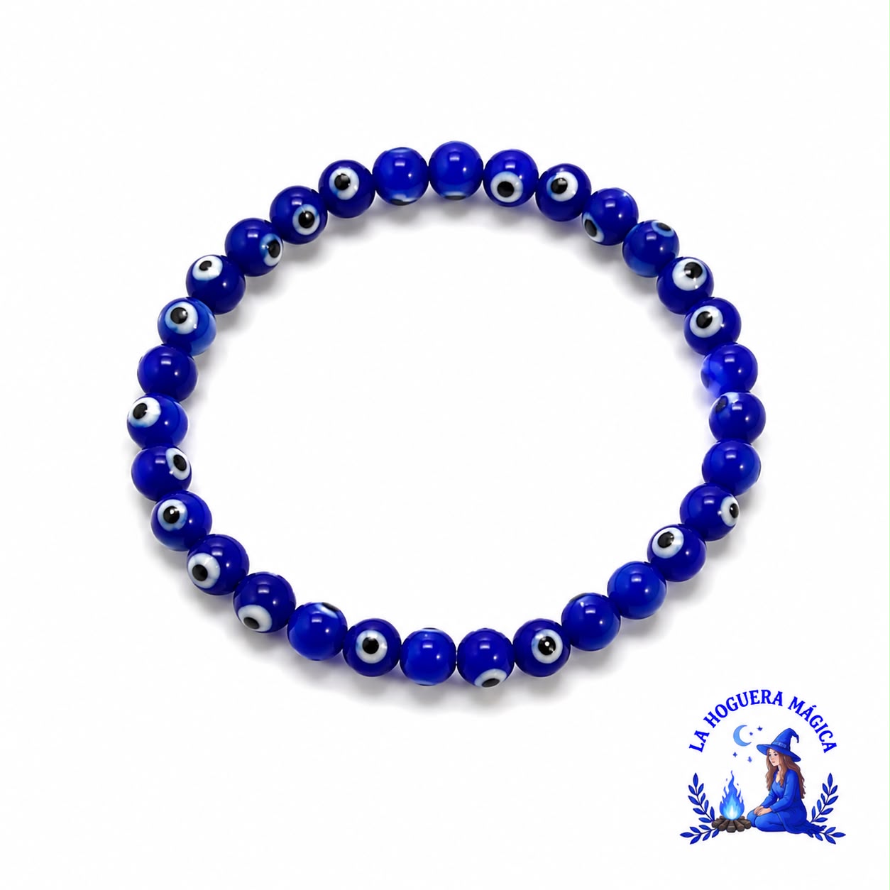 Pulsera - Ojo Turco Azul (6 mm)