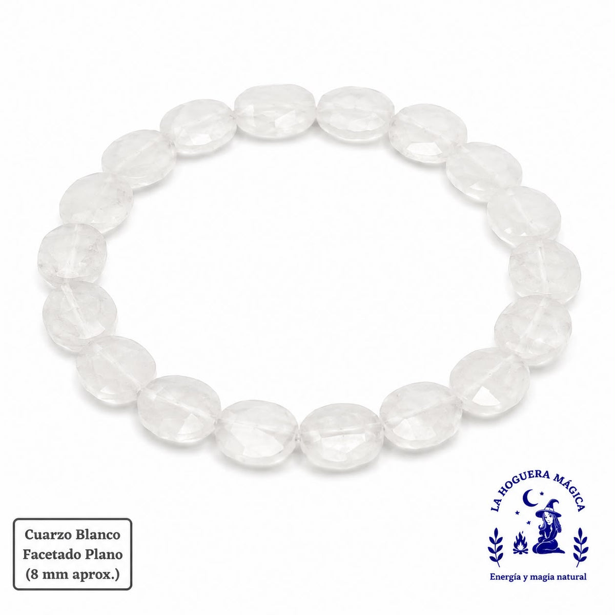 Bracelet - Quartz Blanc (6 mm)