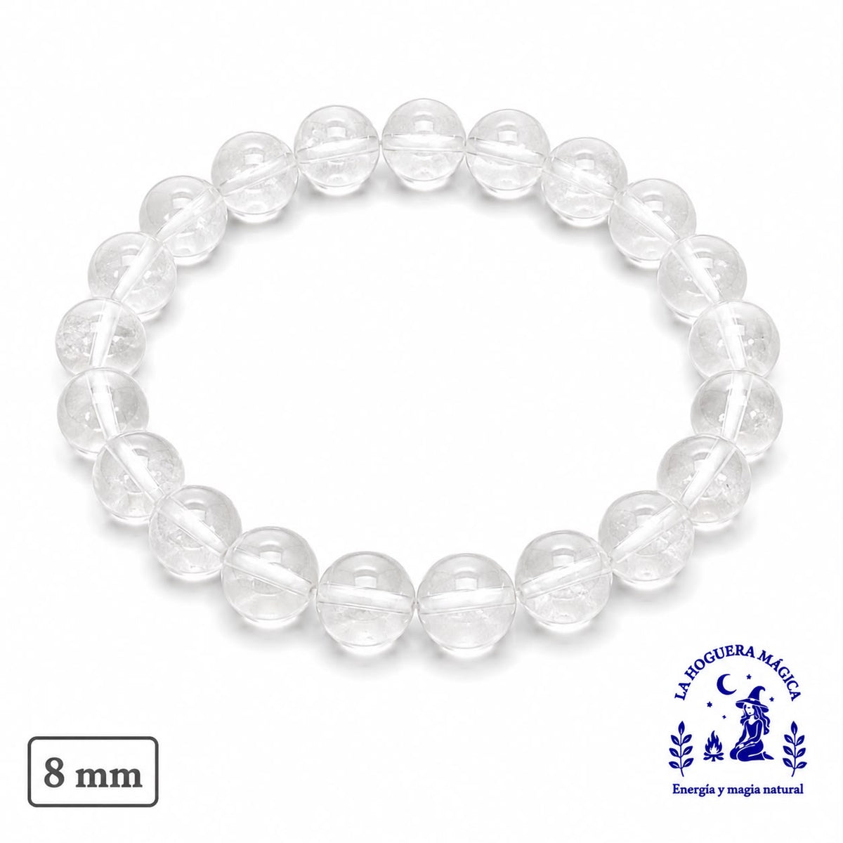 Bracelet - Quartz Blanc (6 mm)