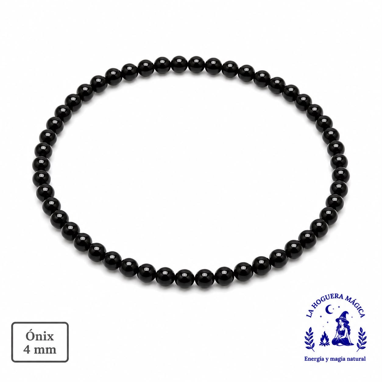 Pulsera - Onix Negro (6 mm)