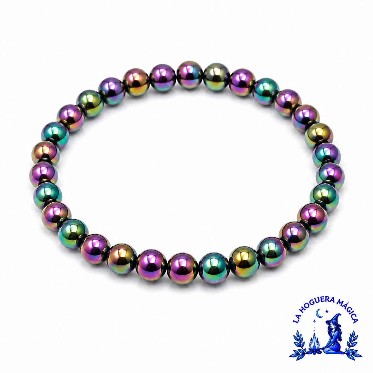 Pulsera - Hematita Arcoíris