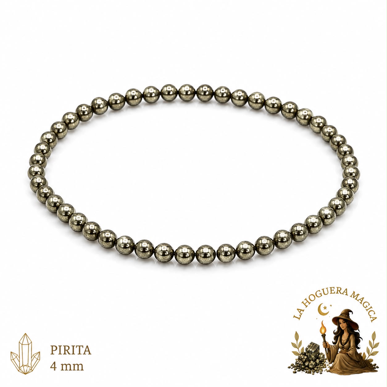 Armband - Pyrit (4 mm)
