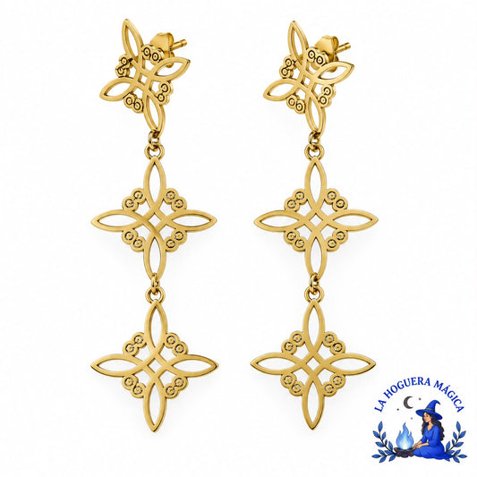 Pendientes - Nudo de Bruja Triple