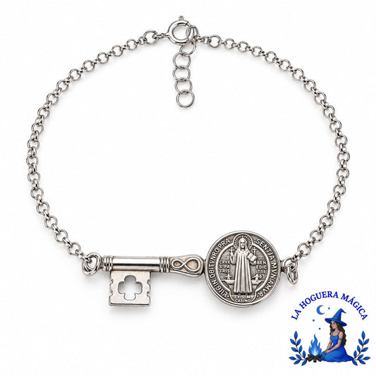 Plata - Pulsera Llave San Benito