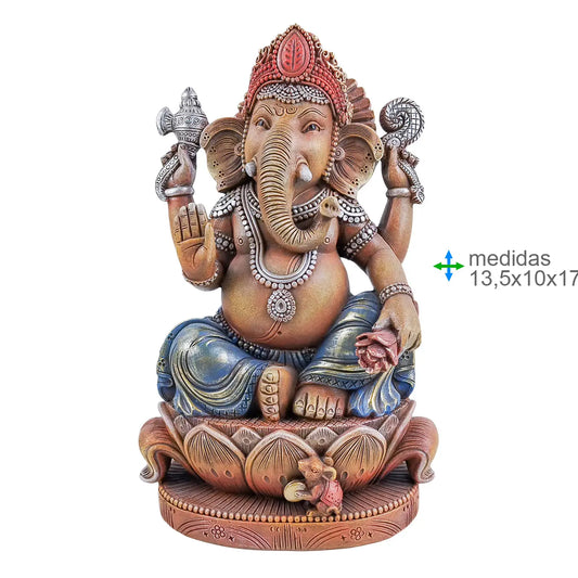 Figura - Ganesh Resina 17 x 13 x 27 cm