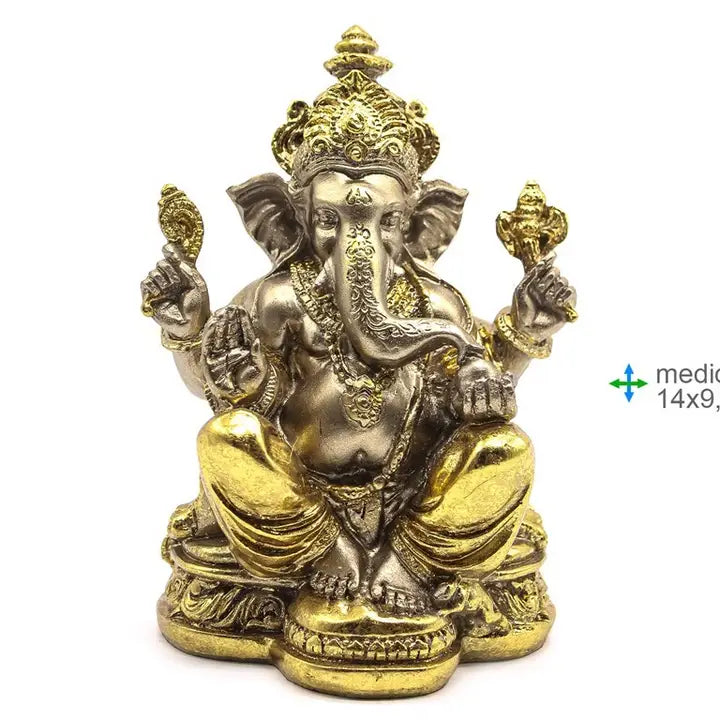 Figura - Ganesha 14 x 9,5 x 17,5 cm