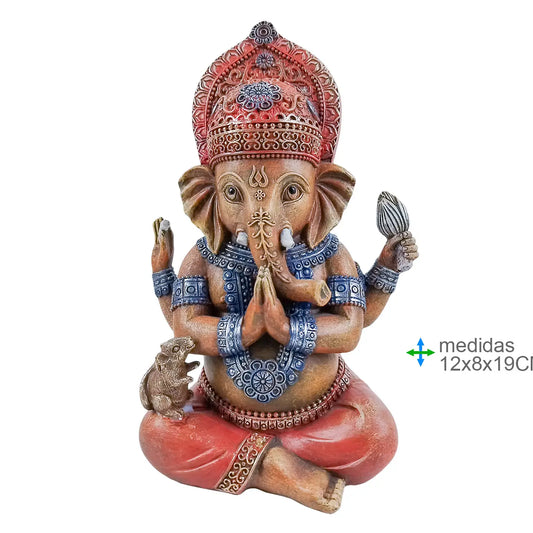 Figura - Ganesha Resina 12 x 8 x 19 cm