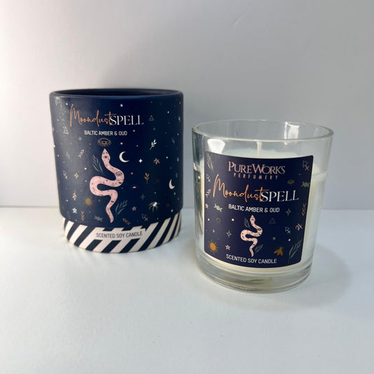 Vela - Hechizo de Polvo Lunar con Ámbar Báltico y Oud
