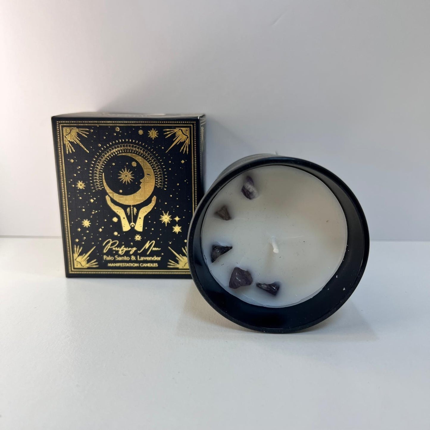 Vela - de Manifestación de Palo Santo y Lavanda